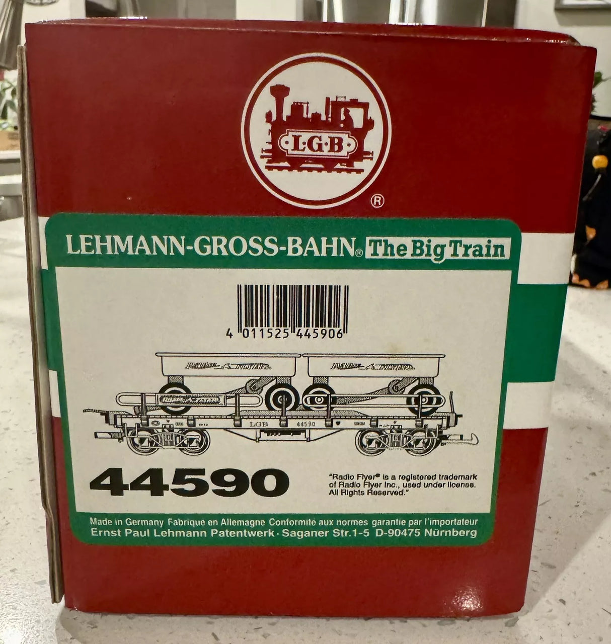LGB # 44590 Radio Flyer Flat Car Carrier Made In Germany