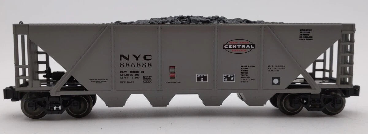 Lionel #6-16441 New York Central 4-Bay Hopper Car w/ Coal