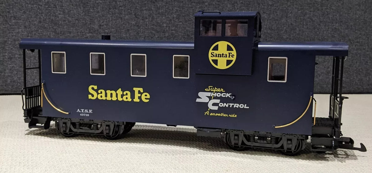 LGB 43710 G Scale Blue Queen Mary Series Santa Fe Caboose BLUE Box Train