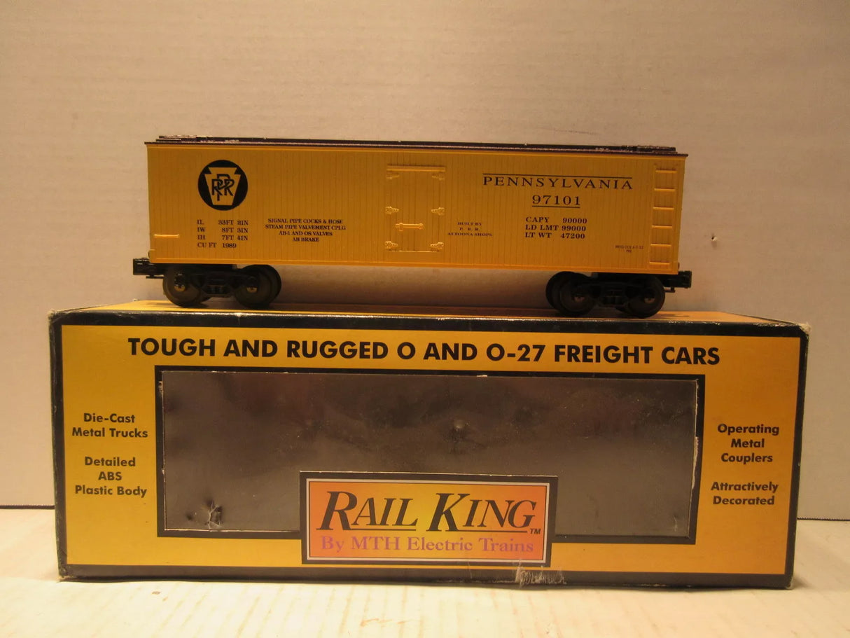 MTH Rail King RK 7809L O Gauge Pennsylvania Semi Scale Reefer Car Model Train