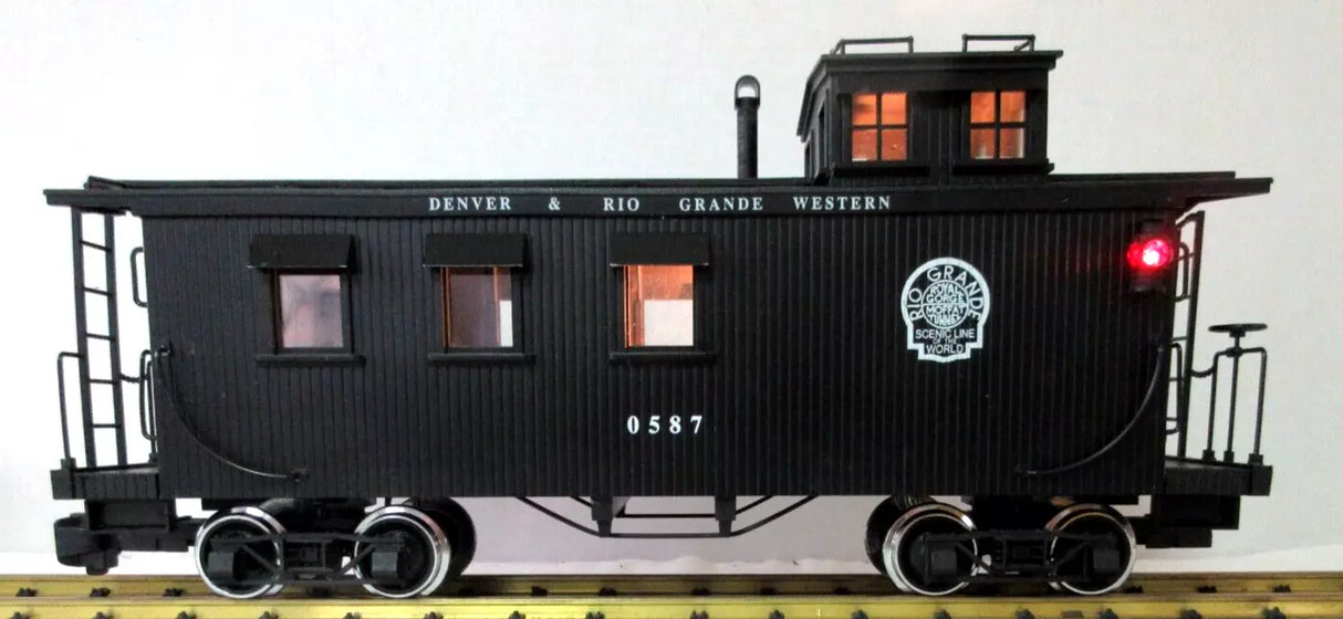 DELTON #0587 BLACK DENVER & RIO GRANDE WESTERN LONG CABOOSE
