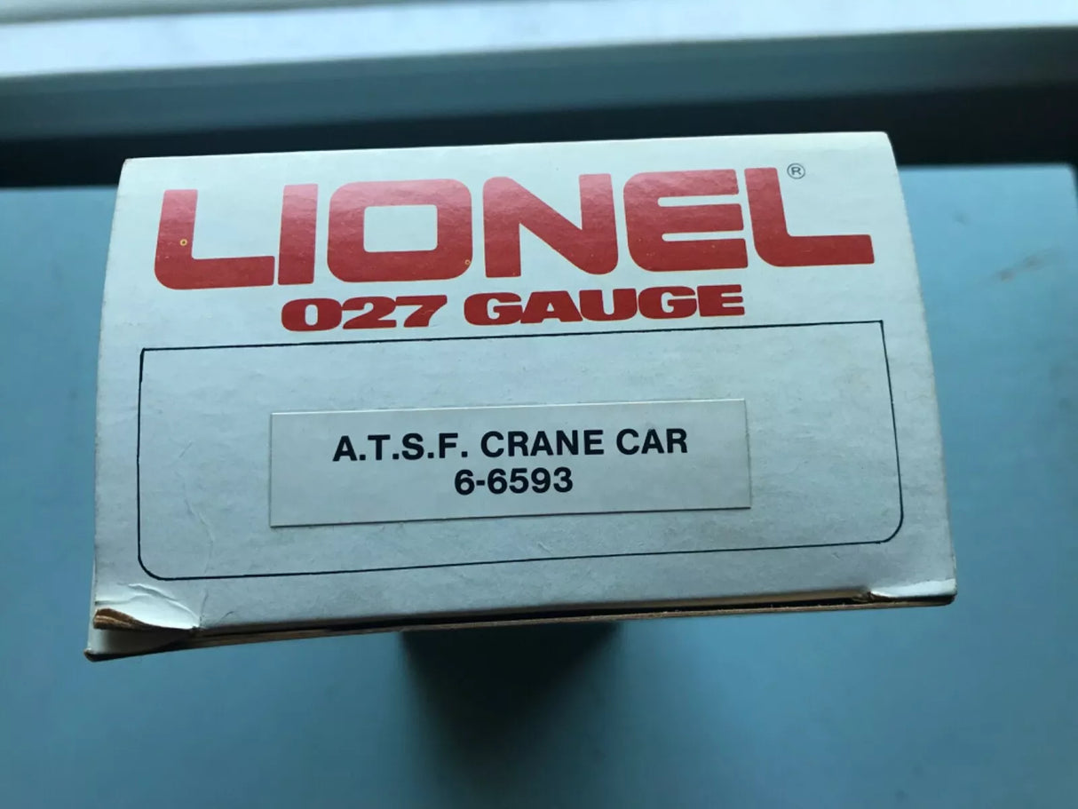 Lionel 6-6593 A.T.S.F. Crane Car - Red