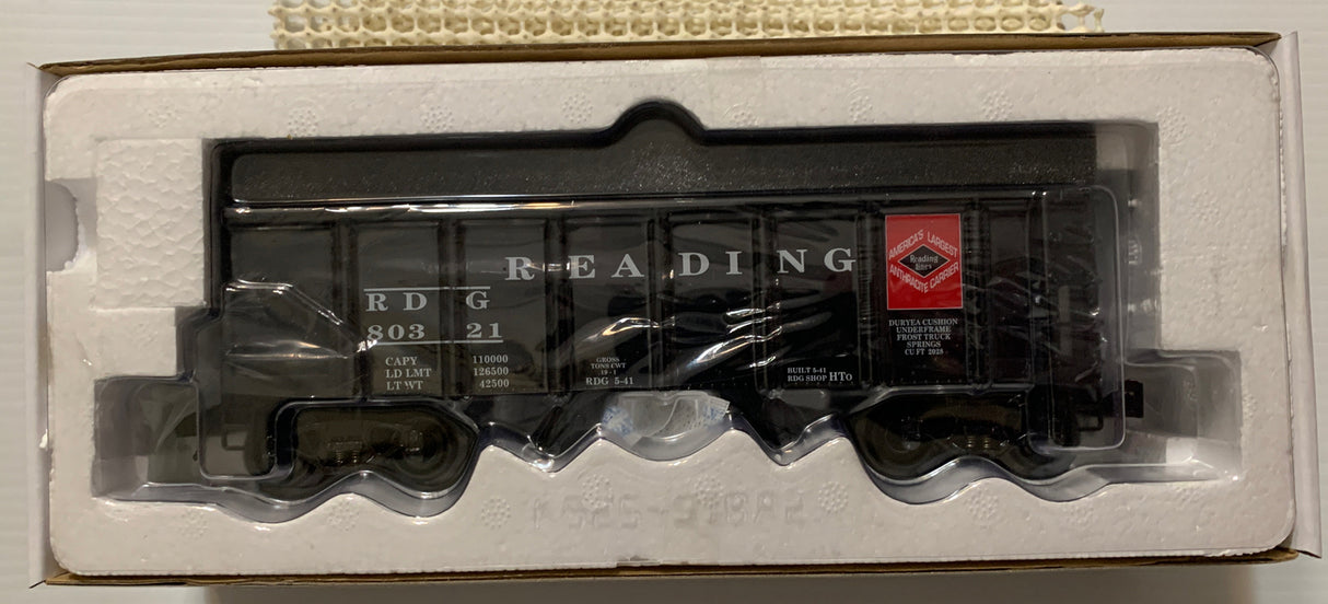 K-Line by Lionel Reading Die Cast 2-Bay Ribbed Hopper