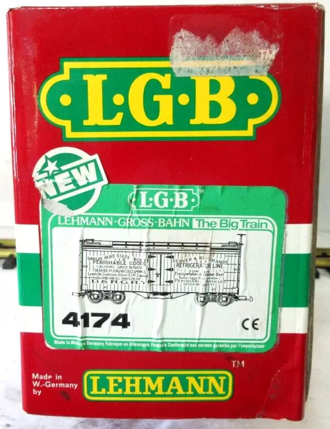 LGB 4174 D & R G R Y REEFER - ORANGE