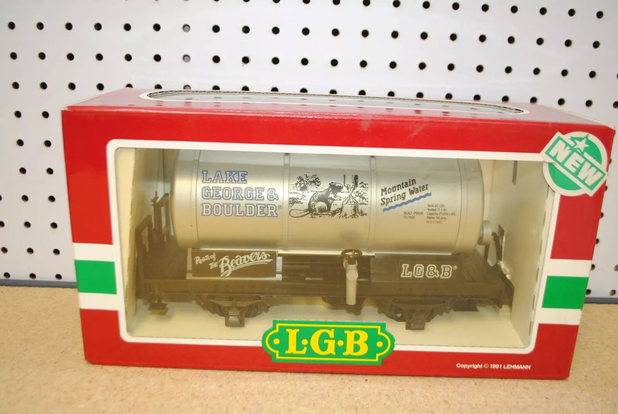 LGB 4140 Lake George & Boulder Two-Axle Tank Car Blue L/N w/Box *G-Scale*