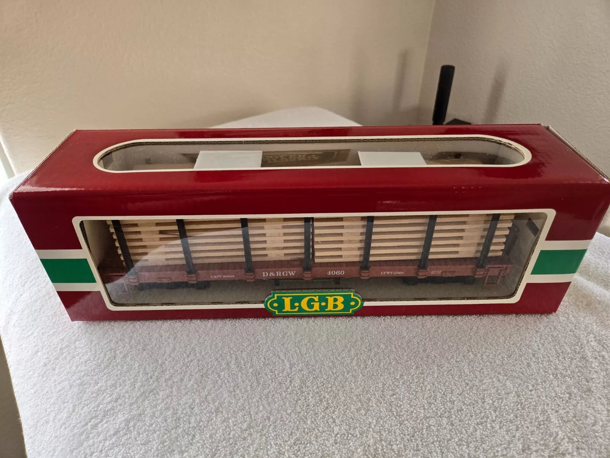 LGB 4169 Flat With Lumber Load With Original Box