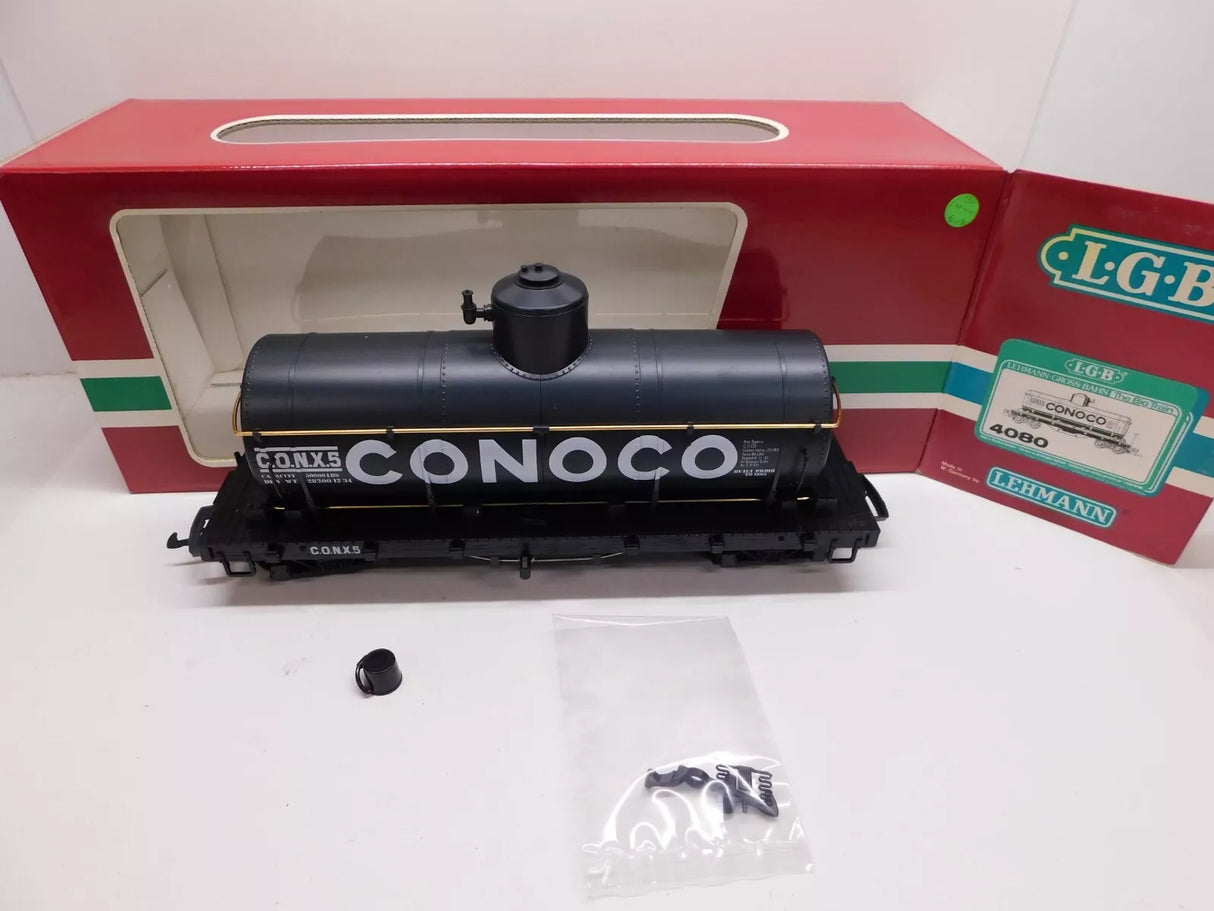 LGB G Scale Model Train Conoco Single Dome Tank Car 4080