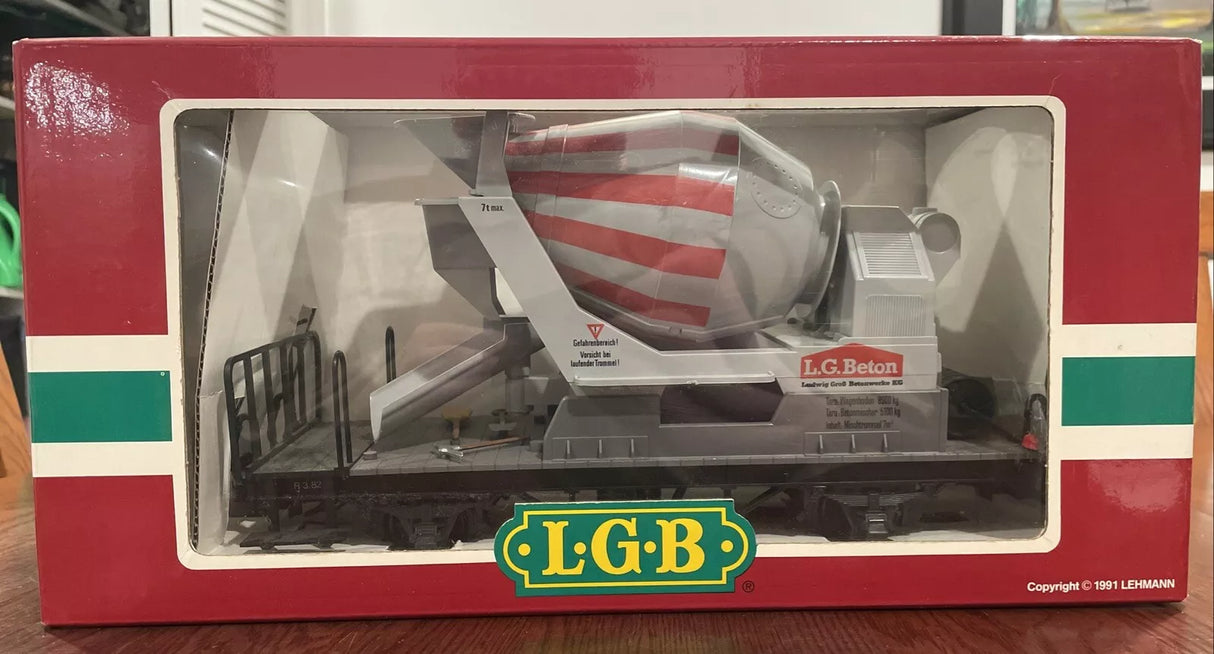 LGB-4055~G-Scale~Cement Mixer Car