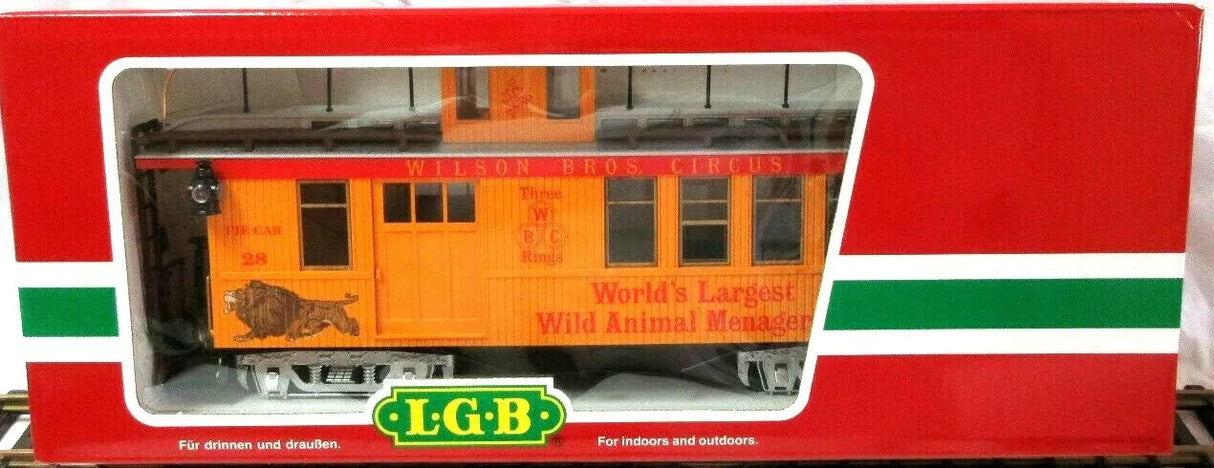 LGB 4075 - DG WILSON BROS. CIRCUS CABOOSE LIKE NEW IN BOX