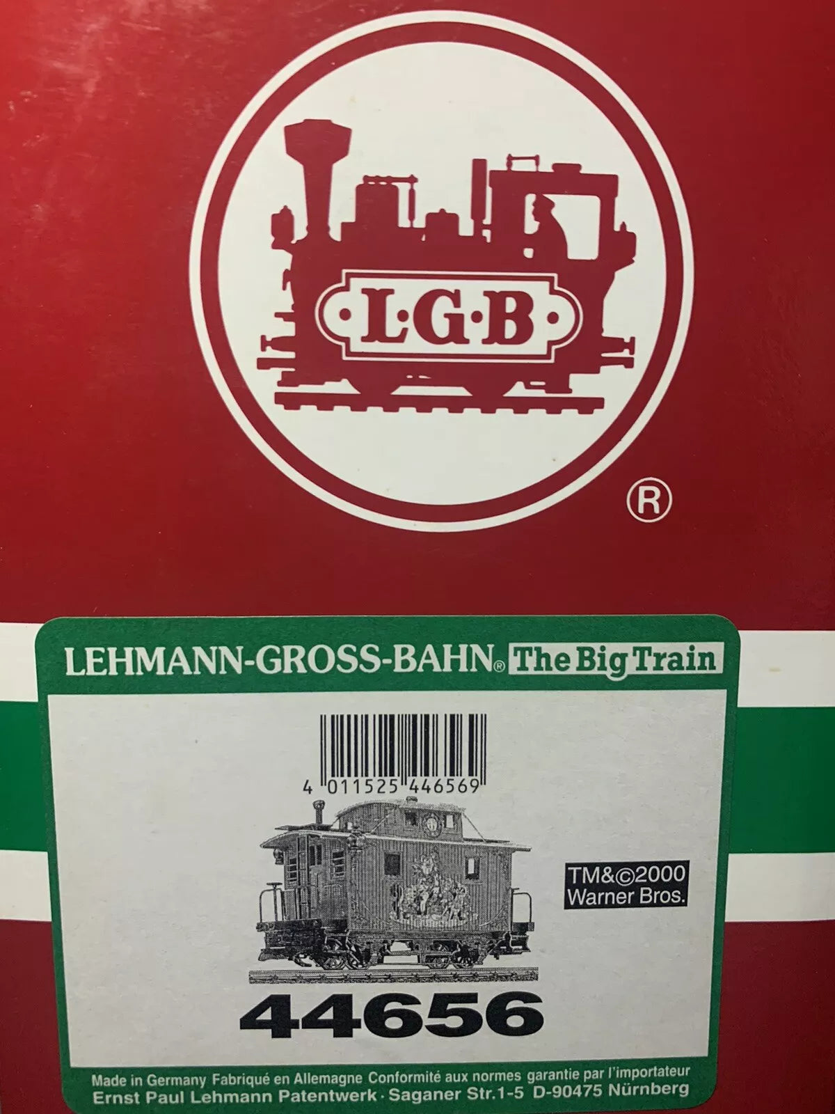 LGB 44656 "Looney Tunes Christmas Caboose- G Scale NEW