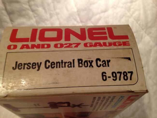 Lionel 6-9787 Central of New Jersey Box Car Box