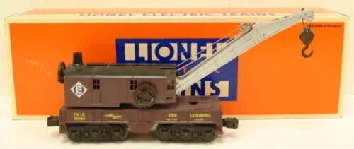 LIONEL 6-16658 ERIE LACKAWANNA SIX-WHEEL CRANE CAR, 0 GAUGE