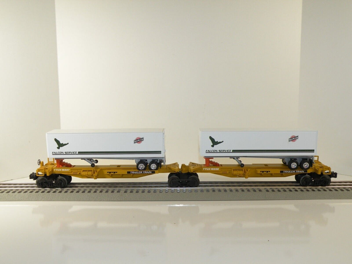 Lionel 6-16334: Chicago & Northwestern TTUX Spine Car Set