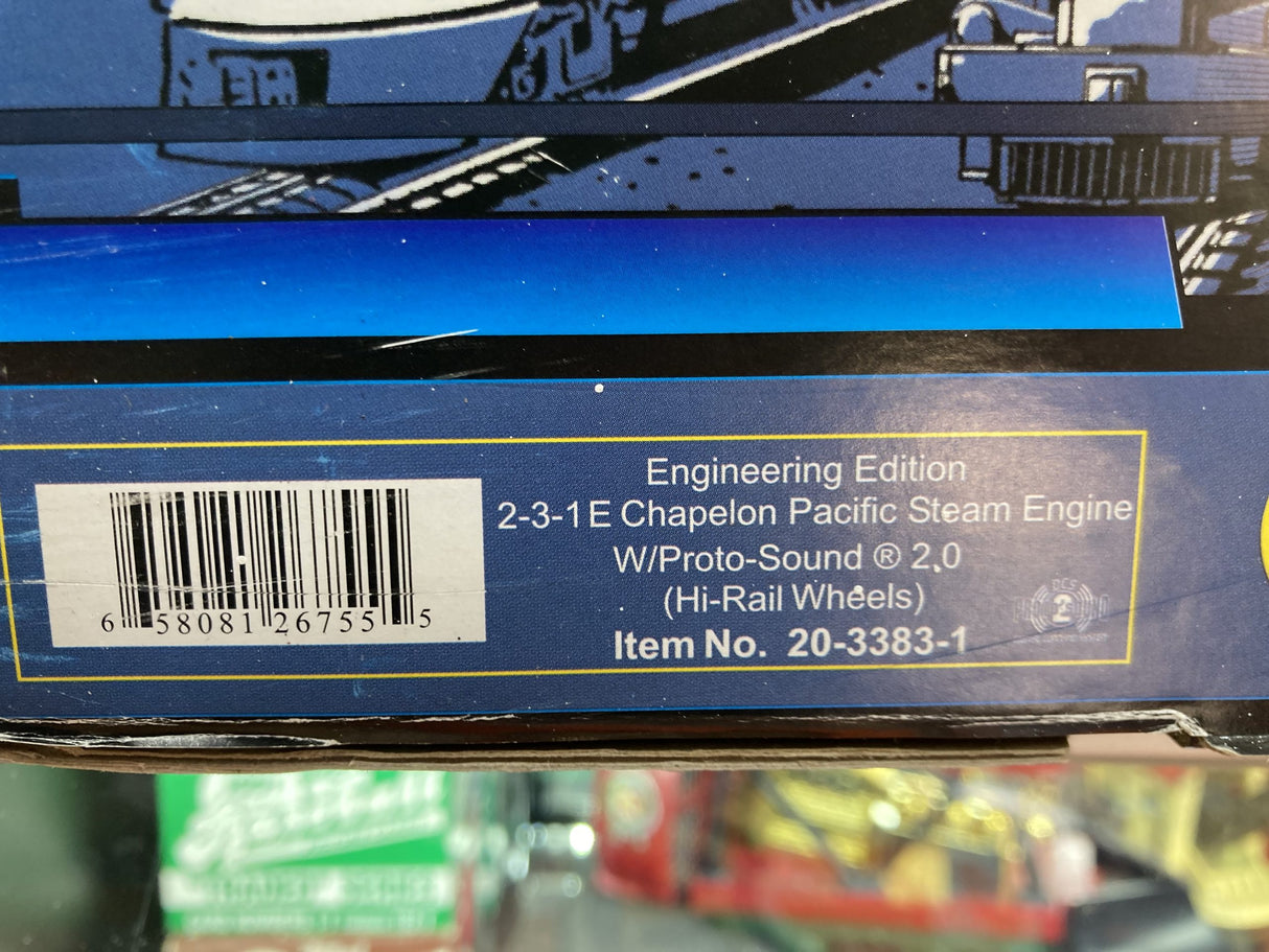MTH Premier 20-3383-1: (Engineering Edition) 2-3-1E Pacific Chapelon Steam Engine (PS2)
