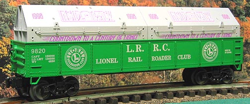 Lionel 6-19966 Lionel Railroader Club "Countdown to a Century" Gondola