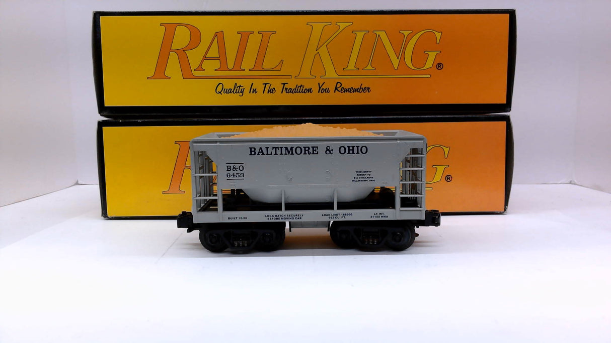 MTH Rail King 30-7518: Baltimore & Ohio Ore Car w/ Ore Load