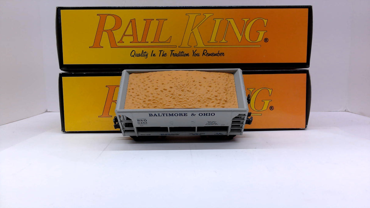 MTH Rail King 30-7518: Baltimore & Ohio Ore Car w/ Ore Load