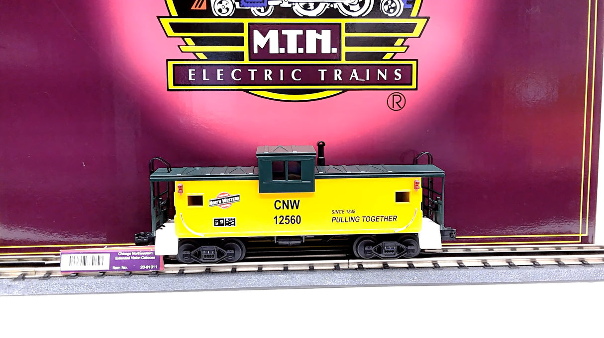 MTH Premier 20-91011: Chicago Northwestern Extended Vision Caboose