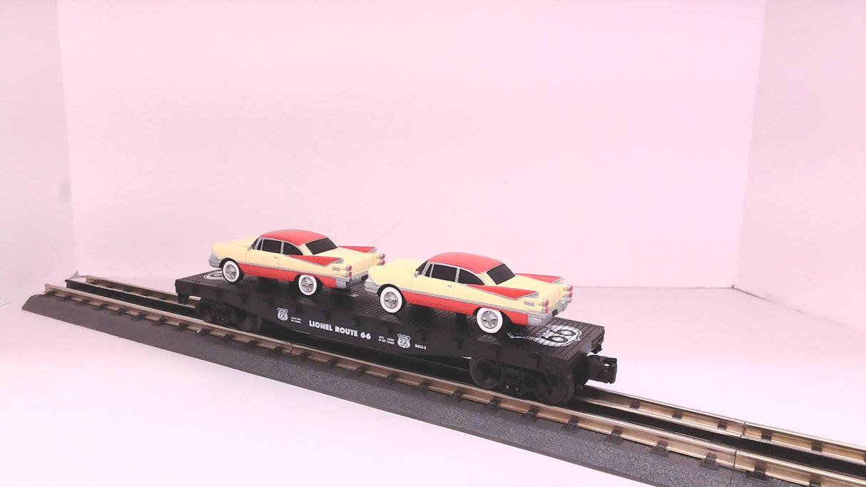 Lionel 6-17536 Route 66 Series Flatcar with 1950's Coupes