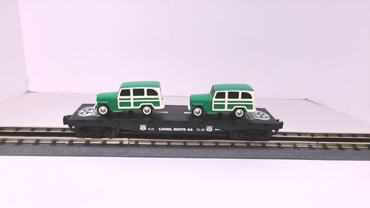 Lionel 6-36001 Route 66 Series Flatcar w/ Wagons