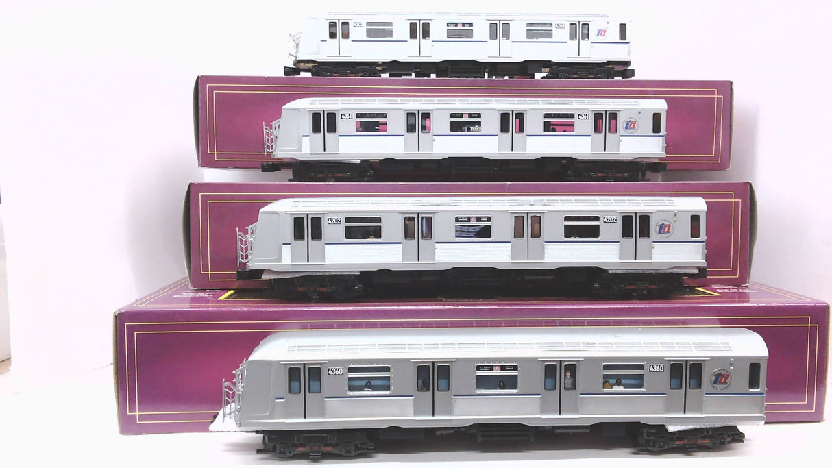 MTH Premier 20-2717-1: R40 4-Car Subway Set with Proto-Sound 2.0
