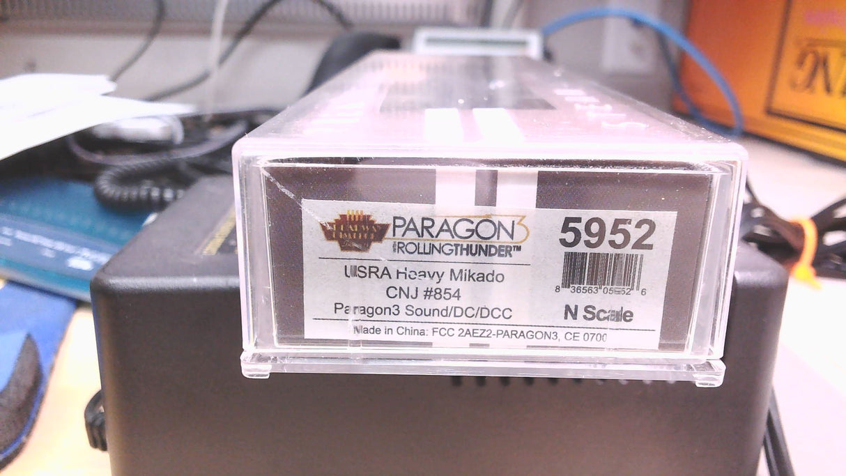 Broadway Limited 5952 CNJ #854 USRA Heavy Mikado W/ Paragon 3 Sound. DC/DCC