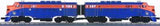 MTH Jersey Central O Scale Premier F-3 AA Diesel Set - With Proto Set w/ B-unit