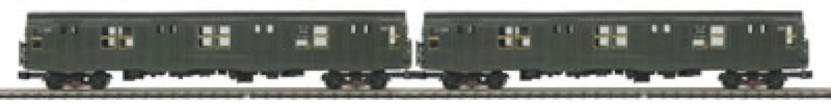 MTH 20-2554-3 O Scale Premier R-1 2-Car Subway Set Add-On (Non-Powered)
