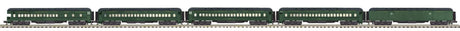 MTH 20-4064 Jersey Central O Scale Premier 5-Car 70' Madison Passenger Set