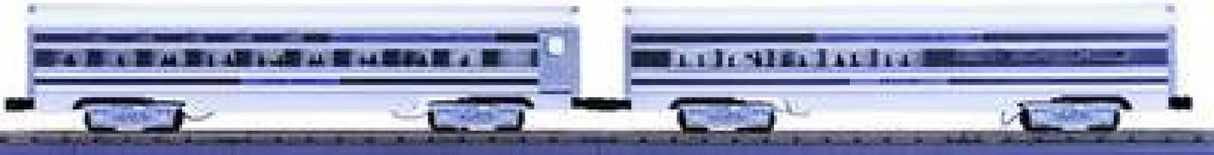 MTH MT-6116 Santa Fe O Scale Premier 2-Car 60' Slp/Din Aluminum Passenger Set