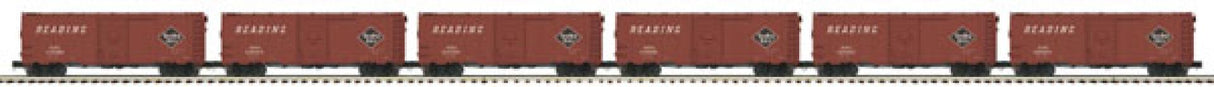 MTH 20-90267 Reading O Scale Premier 6-Car 40' AAR Box Car Set