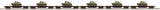 MTH 20-90549 Pennsylvania 6-Car 50-Ton 41' Wood Flat Car Set w/Sherman Tank Load