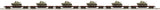 MTH 20-90550 Pennsylvania 6-Car 50-Ton 41' Wood Flat Car Set w/Sherman Tank Load