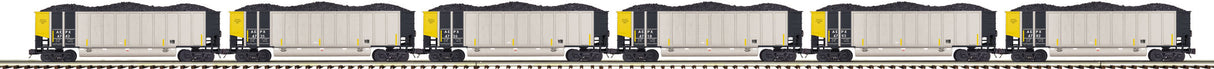 MTH Premier 20-90864:&nbsp;American Electric Power 6-Car Coalporter Hopper Car Set&nbsp;