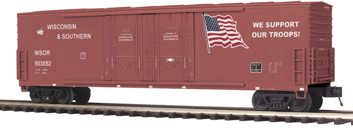 MTH 20-93302 Wisconsin & Southern 50' Dbl. Door Plugged Boxcar