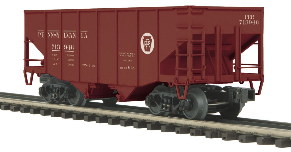 MTH 20-97190 Pennsylvania O Scale Premier 2-Bay Fish Belly Hopper Car