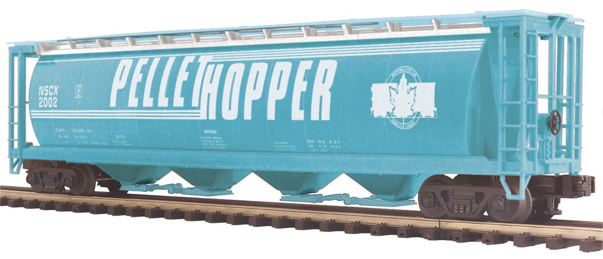 MTH 20-97473 Pellet Blue O Scale Premier 100 Ton Hopper Car