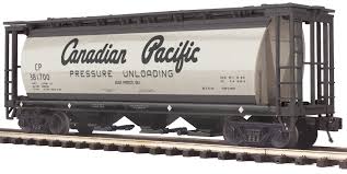 MTH Premier 20-97604: Canadian Pacific 3-Bay Cylindrical Hopper