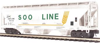 MTH Premier 20-97617: SOO Line 3-Bay Hopper Car