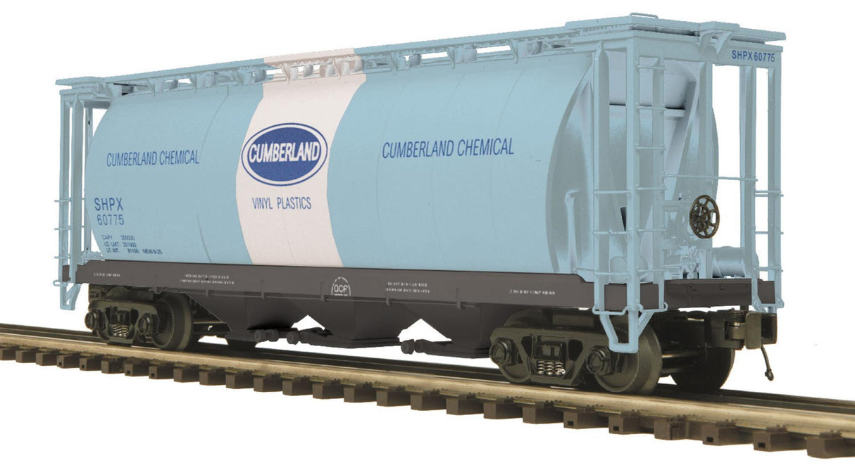 MTH 20-97628 Cumberland O Scale Premier 3-Bay Cylindrical Hopper Car