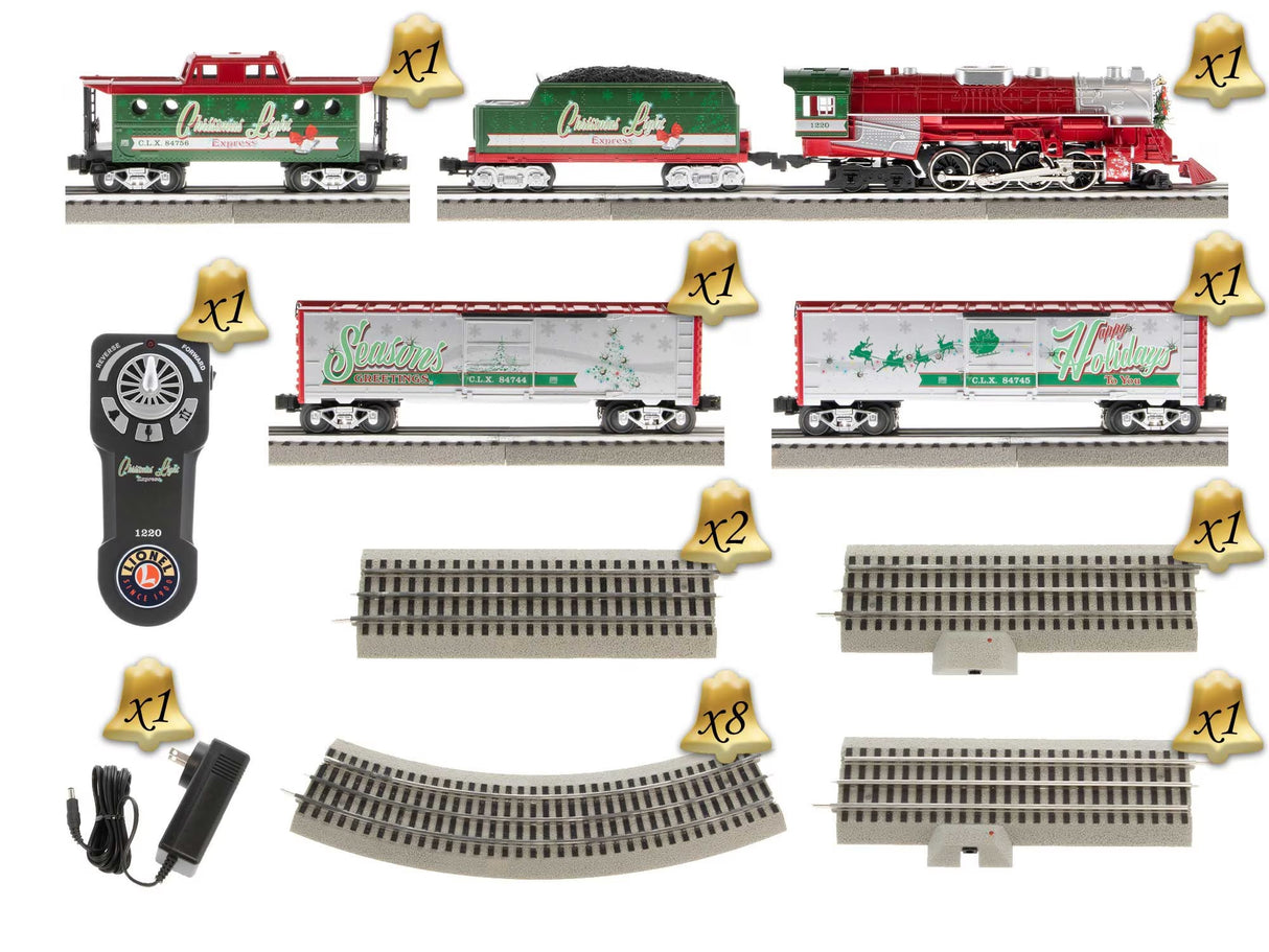 Lionel 2123100: Christmas Light Express LionChief Set w/ Bluetooth 5.0