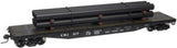 Atlas #0939 Trainman Jersey Central 52' 6" Flat Car with Pipe Load (3-Rail)