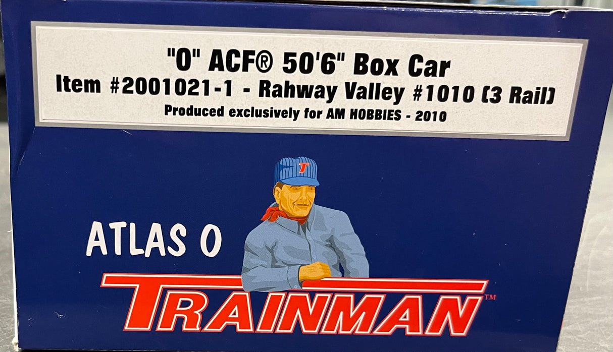 ATLAS TRAINMAN #2001021-1 RAHWAY VALLEY #1010 BOX CAR