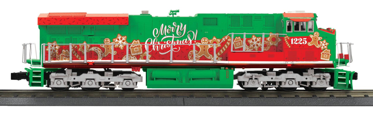 MTH 30-21313-1 O Gauge RailKing Christmas ES44AC Imperial Diesel Engine With Proto-Sound 3.0