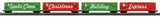 MTH 30-70170 O Gauge RailKing Christmas 4-Car 50’ Double Door Plugged Boxcar Set With LED Lights Set