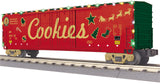 MTH RAILKING 30-71257 CHRISTMAS 50' DOUBLE DOOR PLUGGED BOXCAR WITH LIGHTS