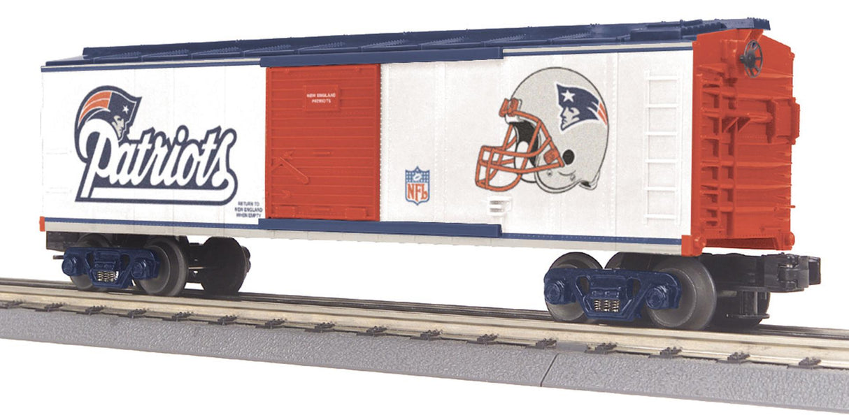 MTH 30-74230 NFL - New England Patriots O Gauge RailKing Box Car