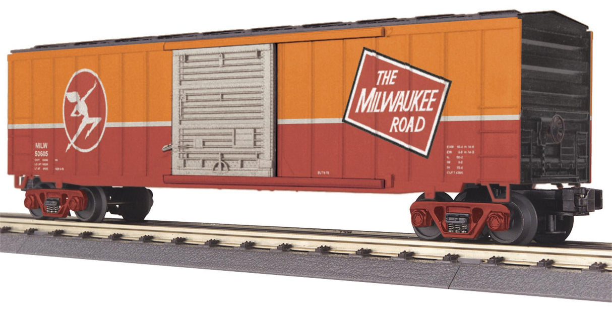 MTH 30-74279 Milwaukee Road O Gauge RailKing 50' Modern Box Car