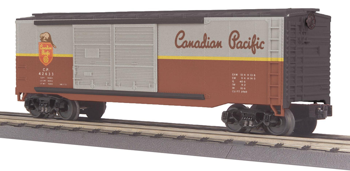 MTH 30-74365 Canadian Pacific O Gauge RailKing 40' Double Door Box Car