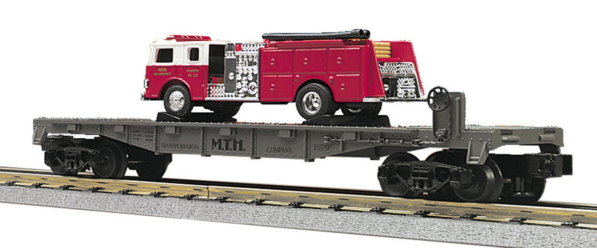 MTH Transportation Company O Gauge RailKing Flat Car 30-7629